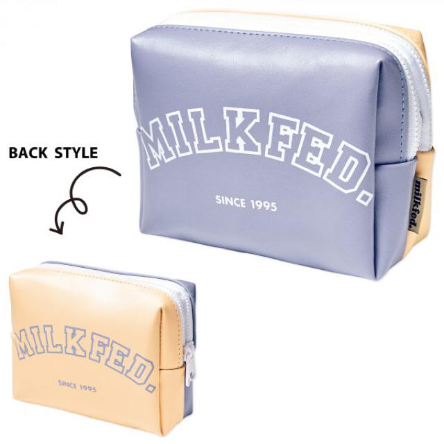 MILKFED.(ミルクフェド)の mini ミルクフェド レザー調ポーチ 3点セット 付録 レディースのファッション小物(ポーチ)の商品写真