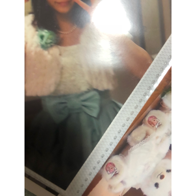 AIMER(エメ)の結婚式 2次会 パーティ 可愛い 花 緑 エメ ミント グリーン 9号 バルーン レディースのフォーマル/ドレス(ミディアムドレス)の商品写真