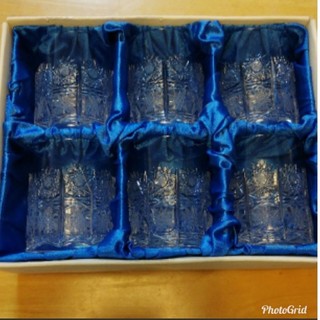 ボヘミア クリスタル(BOHEMIA Cristal)のボヘミアクリスタル  ロックグラス  6個セット(グラス/カップ)