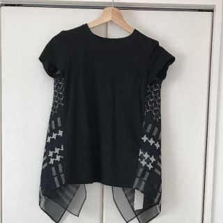 サカイ(sacai)のサカイ sacai バックパネルTシャツ トップス 新品同様(Tシャツ(半袖/袖なし))