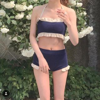 70's knit swim wear ビキニ(水着)