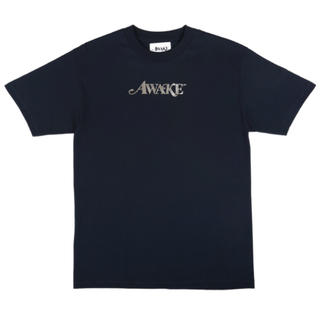 アウェイク(AWAKE)のAwake NY Metallic Foil Logo T Navy L(Tシャツ/カットソー(半袖/袖なし))