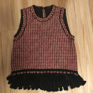 ザラ(ZARA)のツイードタンクトップ(タンクトップ)