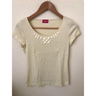 アプワイザーリッシェ(Apuweiser-riche)の新品 アプワイザーリッシェ イエローＴシャツ(Tシャツ(半袖/袖なし))