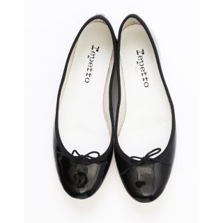 レペット(repetto)のレペット  裏張り済み 36 サンドリオン パテント バレエシューズ ブラック(バレエシューズ)