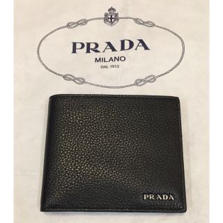 プラダ(PRADA)のPRADA　プラダ　二つ折財布 小銭入れ付(折り財布)