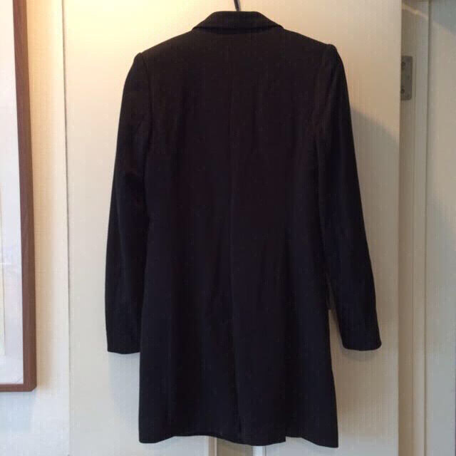 H&M(エイチアンドエム)のH&M チェスターコート ジャケット 黒 レディースのジャケット/アウター(ロングコート)の商品写真