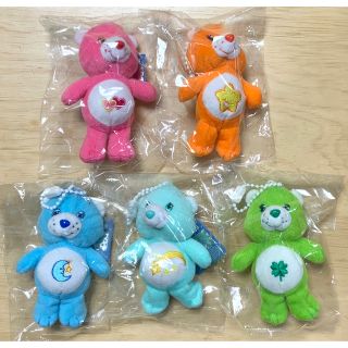 ケアベア(CareBears)のケアベア☆新品☆ぬいぐるみ☆ボールチェーン☆5点セット☆チャーム(キャラクターグッズ)