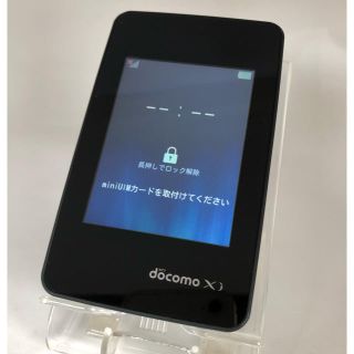 エルジーエレクトロニクス(LG Electronics)の美品 docomo ドコモ L-01G ブラック Wi-Fi STATION(PC周辺機器)