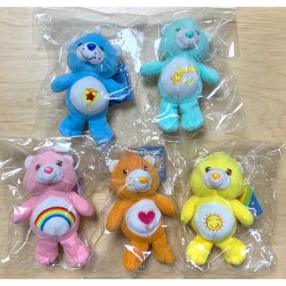 ケアベア(CareBears)のケアベア☆新品☆ぬいぐるみ☆ボールチェーン☆5点セット☆チャーム☆キーホルダー(キャラクターグッズ)