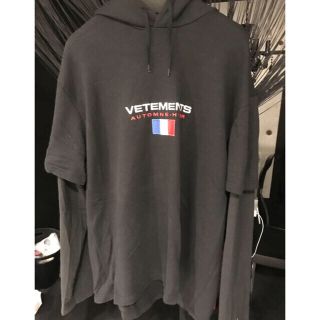 バレンシアガ(Balenciaga)のVetements ダブルスリーブフーディ(パーカー)