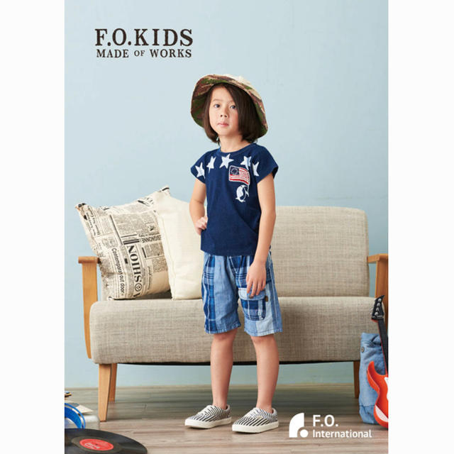 F.O.KIDS(エフオーキッズ)の新品未使用 F.O.KIDS/エフオーキッズ インディゴスター Tシャツ110 キッズ/ベビー/マタニティのキッズ服男の子用(90cm~)(Tシャツ/カットソー)の商品写真