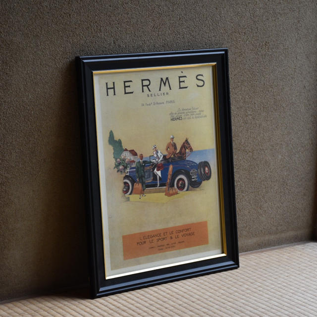 Hermes(エルメス)のHERMES(エルメス) ヴィンテージ ポスター インテリア/住まい/日用品のインテリア小物(置物)の商品写真
