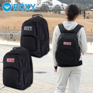 最新作 大容量20L ROXY  リュック  RBG175300 クロ/クロ