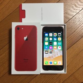 アップル(Apple)のiPhone8 64GB Red(携帯電話本体)