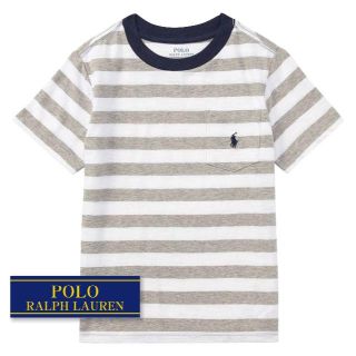 ラルフローレン(Ralph Lauren)の☆新品☆ 95 ラルフローレン ジャージーTシャツ グレーマルチ 5966 (Tシャツ/カットソー)