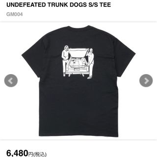 アンディフィーテッド(UNDEFEATED)のロクマル様専用   Undefeated トランクTシャツ Mサイズ 黒(Tシャツ/カットソー(半袖/袖なし))