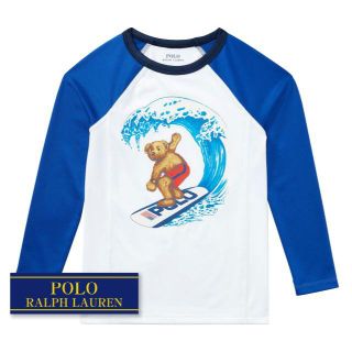 ラルフローレン(Ralph Lauren)の☆新品☆ 100 ラルフローレン ラッシュガード ネイビーマルチ 5970(水着)