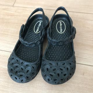 クロックス(crocs)のポルカポルカ 花柄シューズ サンダル 16.5-17.0 バレエシューズ(サンダル)