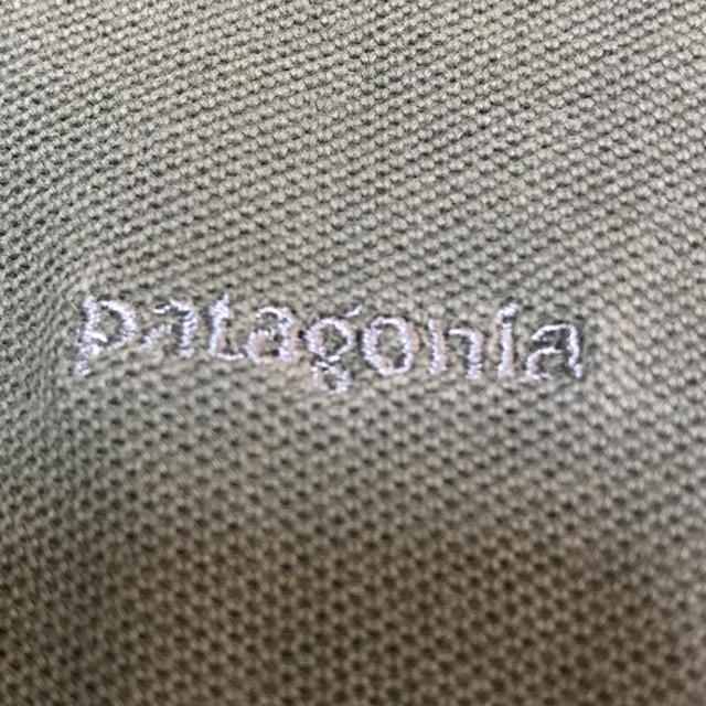 patagonia(パタゴニア)のpatagonia ポロシャツ オーガニックコットン メンズM モスグリーン メンズのトップス(ポロシャツ)の商品写真
