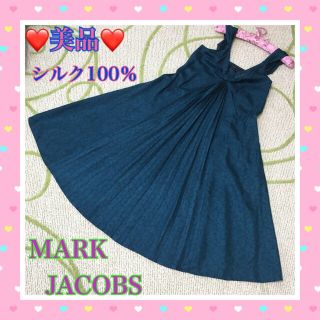 マークバイマークジェイコブス(MARC BY MARC JACOBS)の❣️美品❣️MARK JACOBS 素敵なワンピース サイズ4…M〜L 春夏向け(ロングワンピース/マキシワンピース)