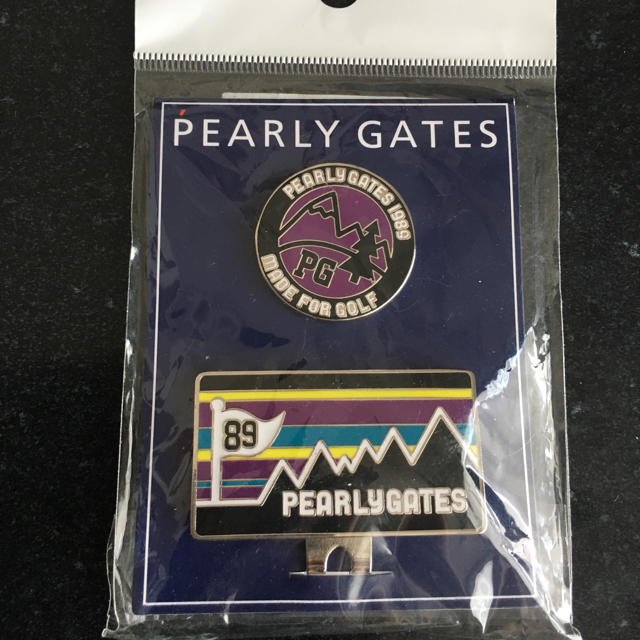 PEARLY GATES(パーリーゲイツ)の大特価！！【新品】PEARLY GATES マーカー（パープル） スポーツ/アウトドアのゴルフ(その他)の商品写真