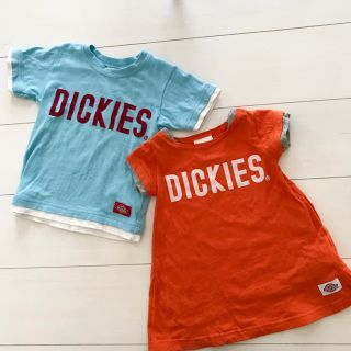 ジャンクストアー(JUNK STORE)の【8/19まで】Dickies ロゴTシャツ×ワンピース 兄妹 リンク(Ｔシャツ)