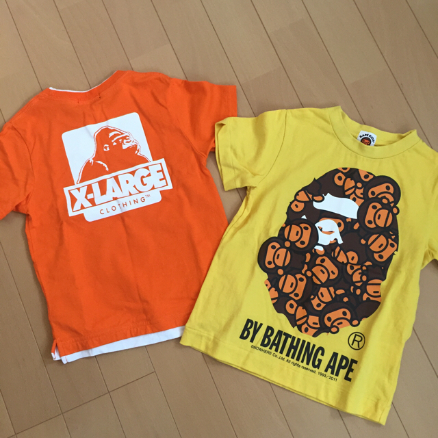 専用 エクストララージ BAPE キッズ 110 2枚セット | フリマアプリ ラクマ