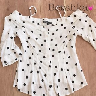 ベルシュカ(Bershka)のBershka ドット オフショル トップス(カットソー(長袖/七分))