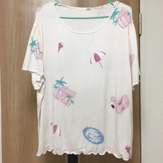 ジェラートピケ(gelato pique)のgelato pique プール柄Tシャツ(ルームウェア)