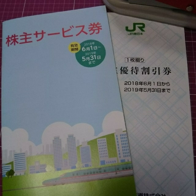 JR(ジェイアール)のJR 東日本  株主優待 チケットの乗車券/交通券(その他)の商品写真