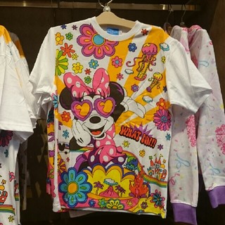 ディズニー(Disney)のミニー サングラスTシャツ【LL】(Tシャツ(半袖/袖なし))