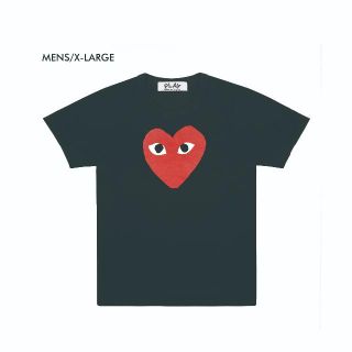 コムデギャルソン(COMME des GARCONS)のプレイコムデギャルソン　メンズ Tシャツ　BLK/XL 新品送料込(Tシャツ/カットソー(半袖/袖なし))