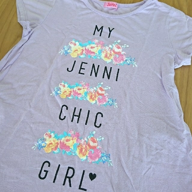 JENNI(ジェニィ)のJENNI☆Tシャツワンピース (160) キッズ/ベビー/マタニティのキッズ服女の子用(90cm~)(Tシャツ/カットソー)の商品写真