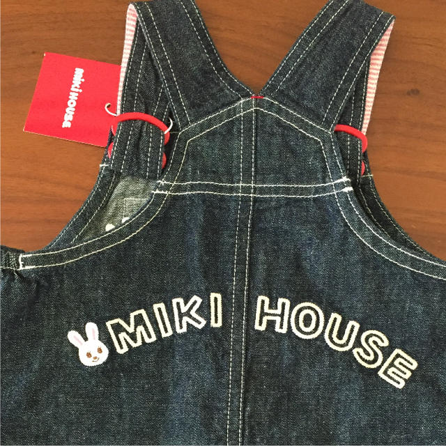 mikihouse(ミキハウス)のミキハウス ジャンパースカート 新品 キッズ/ベビー/マタニティのキッズ服女の子用(90cm~)(ワンピース)の商品写真