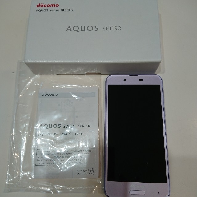 SHARP(シャープ)のdocomo AQUOS sense SH-01K スマホ/家電/カメラのスマートフォン/携帯電話(スマートフォン本体)の商品写真