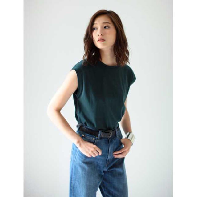 AZUL by moussy(アズールバイマウジー)のオーガニックコットンフレンチスリーブPO レディースのトップス(Tシャツ(半袖/袖なし))の商品写真