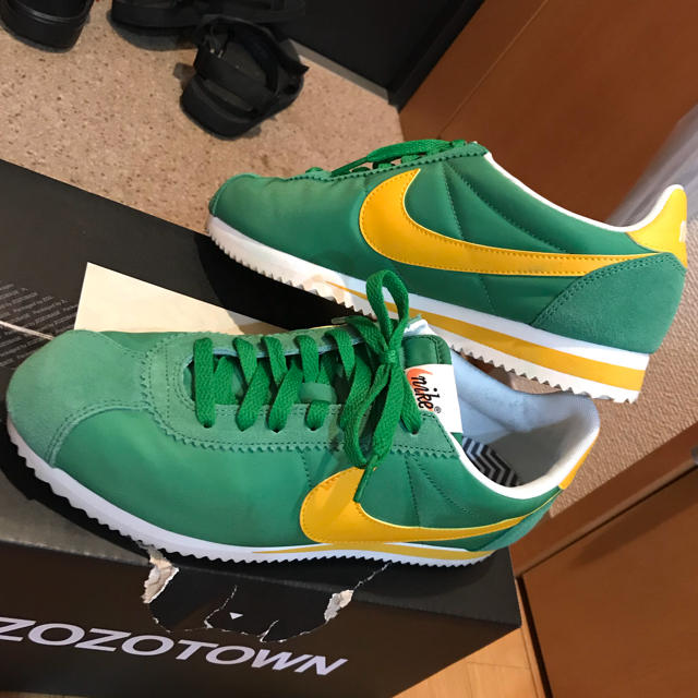 NIKE(ナイキ)のNIKE CORTEZ II 97年製ナイキ ナイロンコルテッツ 緑×黄 メンズの靴/シューズ(スニーカー)の商品写真