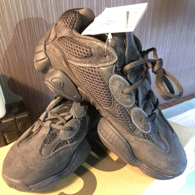 靴/シューズアディダス yeezy 500 black 25cm