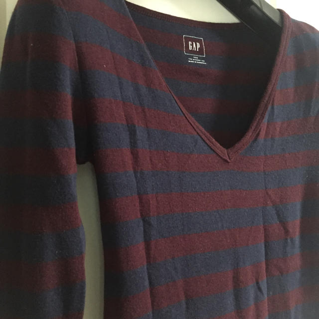 GAP(ギャップ)のGAP ボーダー薄手トップス レディースのトップス(Tシャツ(長袖/七分))の商品写真