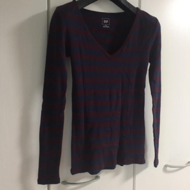 GAP(ギャップ)のGAP ボーダー薄手トップス レディースのトップス(Tシャツ(長袖/七分))の商品写真