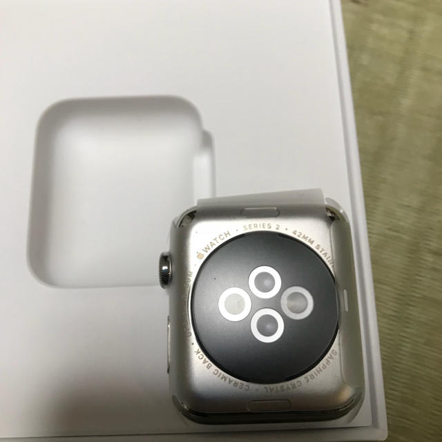 Apple Watch(アップルウォッチ)のApple Watch series2 stainless 42mm スマホ/家電/カメラのスマートフォン/携帯電話(スマートフォン本体)の商品写真