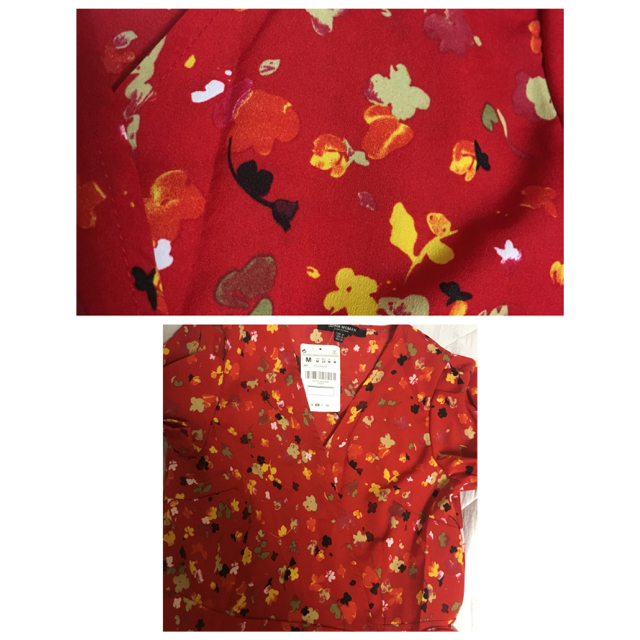 ZARA(ザラ)の新品★花柄 ラップワンピース  レディースのワンピース(ロングワンピース/マキシワンピース)の商品写真