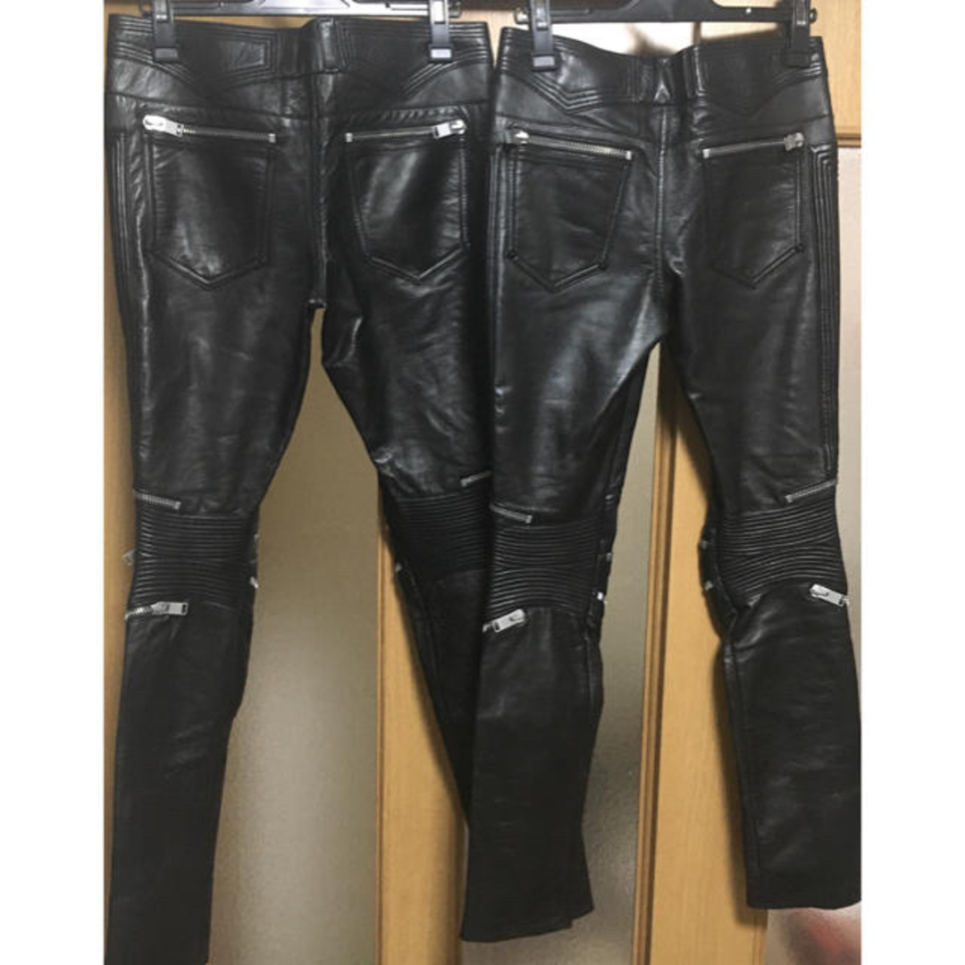 SAINT LAURENT - Saint Laurent Paris 13AWレザーバイカーパンツ SAINT LAURENT - Saint Laurent Paris 13AWレザーバイカーパンツ