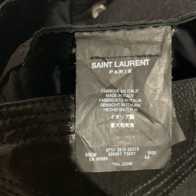 Saint Laurent - Saint Laurent Paris 13AWレザーバイカーパンツの通販 by y0916's shop｜サンローランならラクマ 爆買い特価