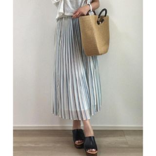 TONAL シフォンプリーツスカート(ロングスカート)
