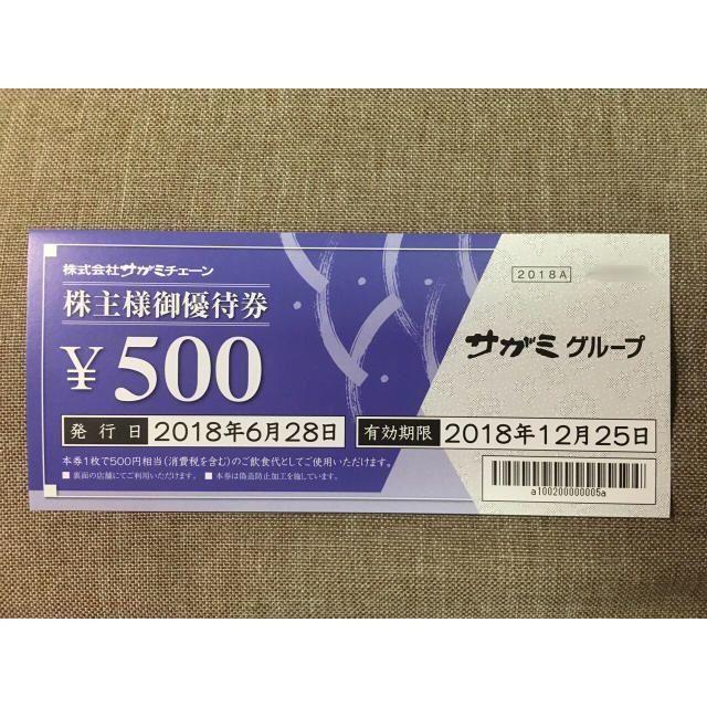 サガミ　株主優待　30000円