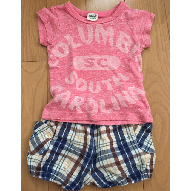 Skip Land(スキップランド)の70cmショートパンツ＆80cmTシャツ キッズ/ベビー/マタニティのベビー服(~85cm)(Ｔシャツ)の商品写真