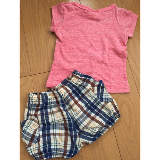 Skip Land(スキップランド)の70cmショートパンツ＆80cmTシャツ キッズ/ベビー/マタニティのベビー服(~85cm)(Ｔシャツ)の商品写真