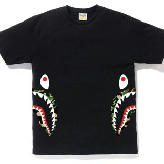 アベイシングエイプ(A BATHING APE)の送料込みsizeXL abathingape Side shark TEE(Tシャツ/カットソー(半袖/袖なし))